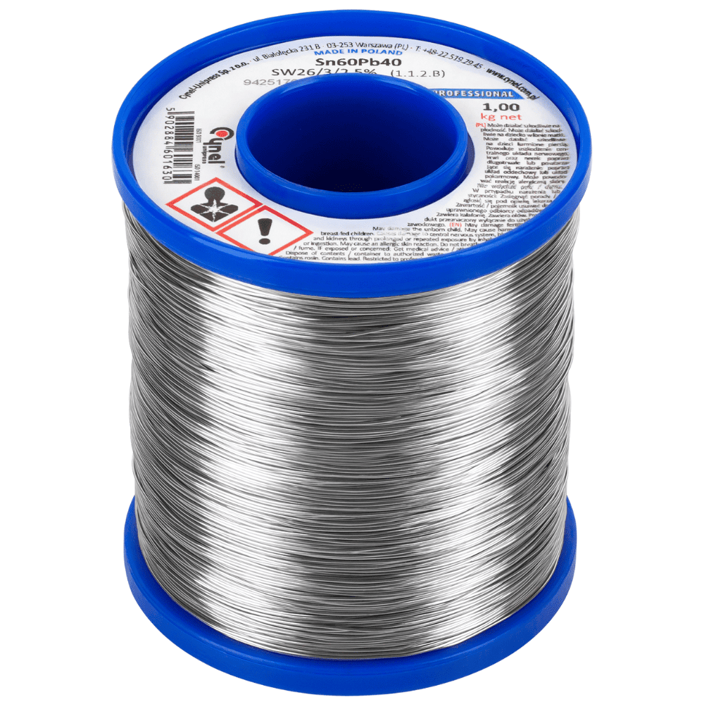 Cyna lutownicza 1,00mm 1Kg Sn60Pb40 z topnikiem - Sklep msalamon