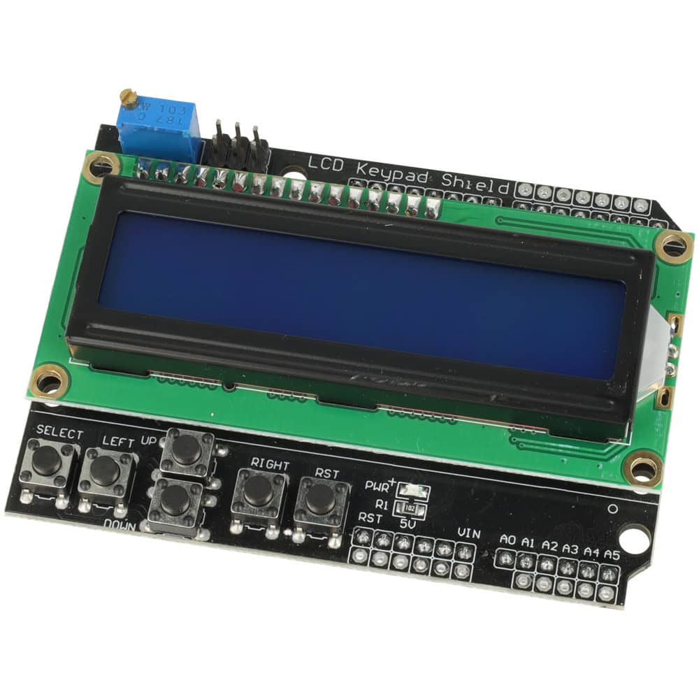 LCD Keypad Shield 2x16 dla Arduino - Sklep msalamon