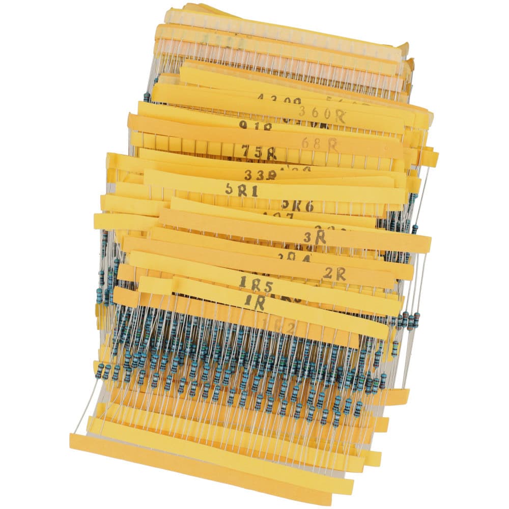 Zestaw rezystorów 1/4W 0.25W 2600 sztuk - Sklep msalamon