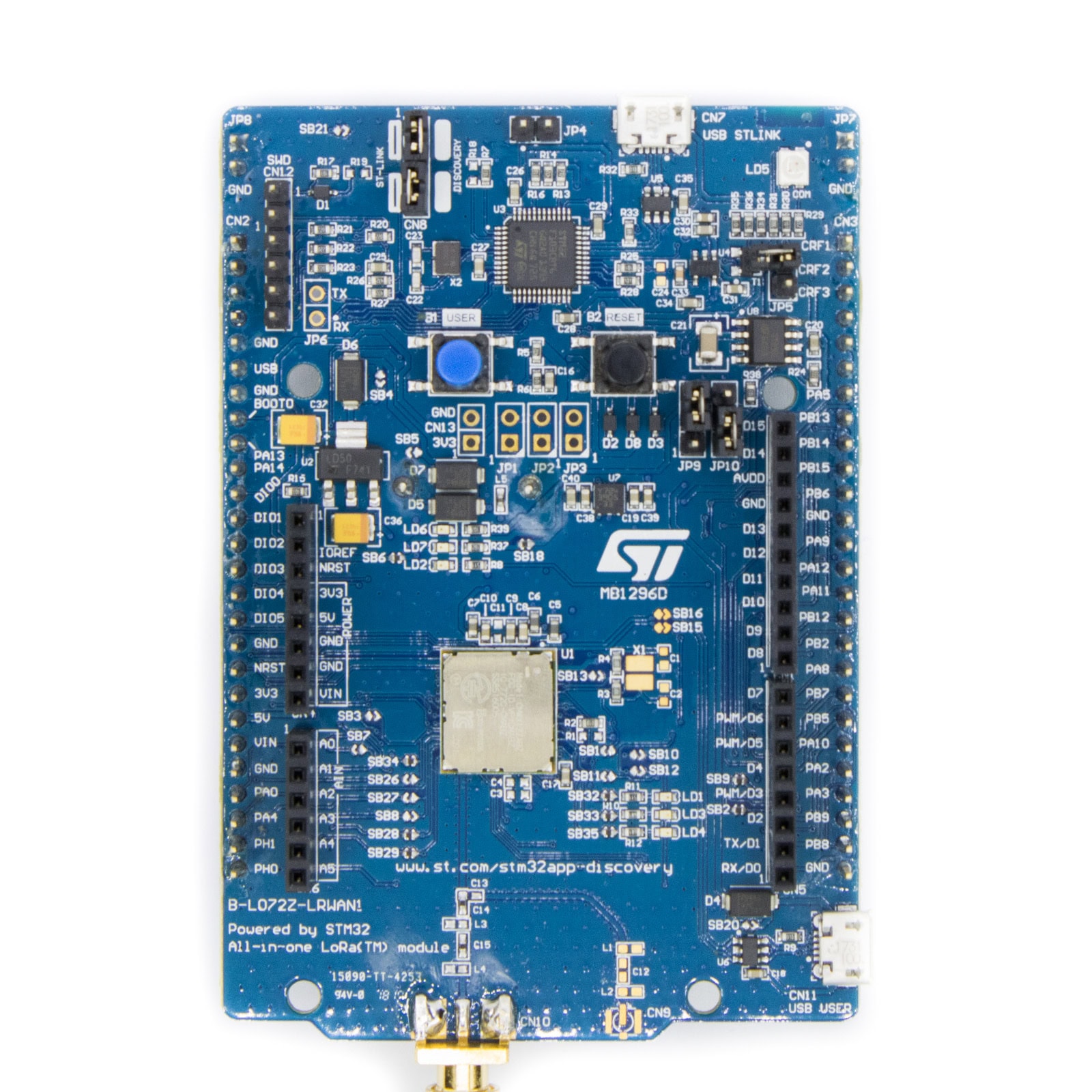 B-L072Z-LRWAN1 - STM32L0 Discovery z LoRa - Sklep msalamon