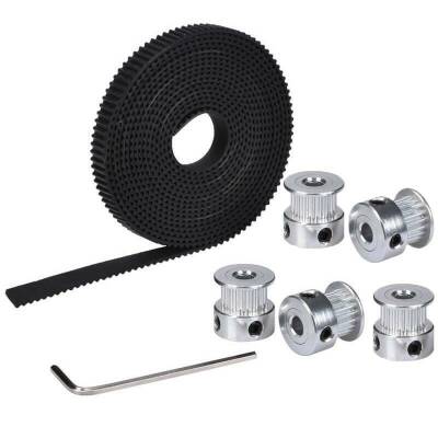 GT2 Kayış - Kasnak Seti - 5metre Kayış ve 5adet Kasnak