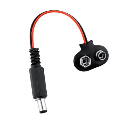 9V Jacklı Pil Soketi - T-Tip