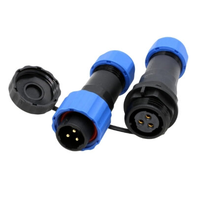 SD16 3 Pin 16mm Su Geçirmez Konnektör Takımı