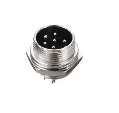 Mike Konnektör 6-Pin 16mm - Erkek
