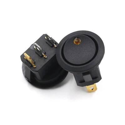 KCD1 Sarı Nokta Işıklı On-Off Anahtar 12V