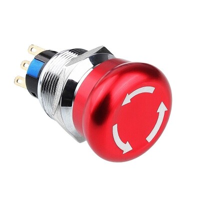 WD22M-Q1 22mm Metal Acil Stop Butonu 1NO+1NC