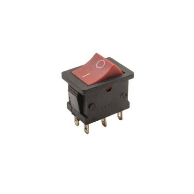KCD1 On/Off Anahtar 6 Pin - Kırmızı-Siyah