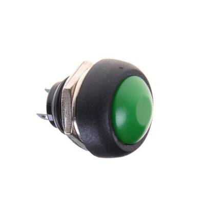 PBS-33B 12mm Push Buton - Yeşil