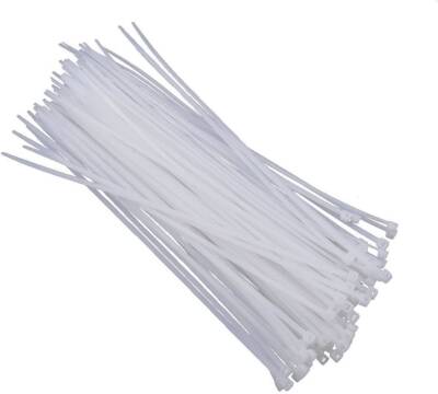2.5mmx100mm Kablo Bağı Beyaz - 100 Adet