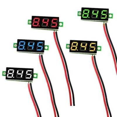 Mini Voltaj Göstergesi Yeşil 3.5V - 30V Voltmetre