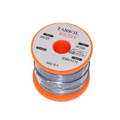Tassol 1 mm 500gr Lehim Teli (%63 Kalay / %37 Kurşun)