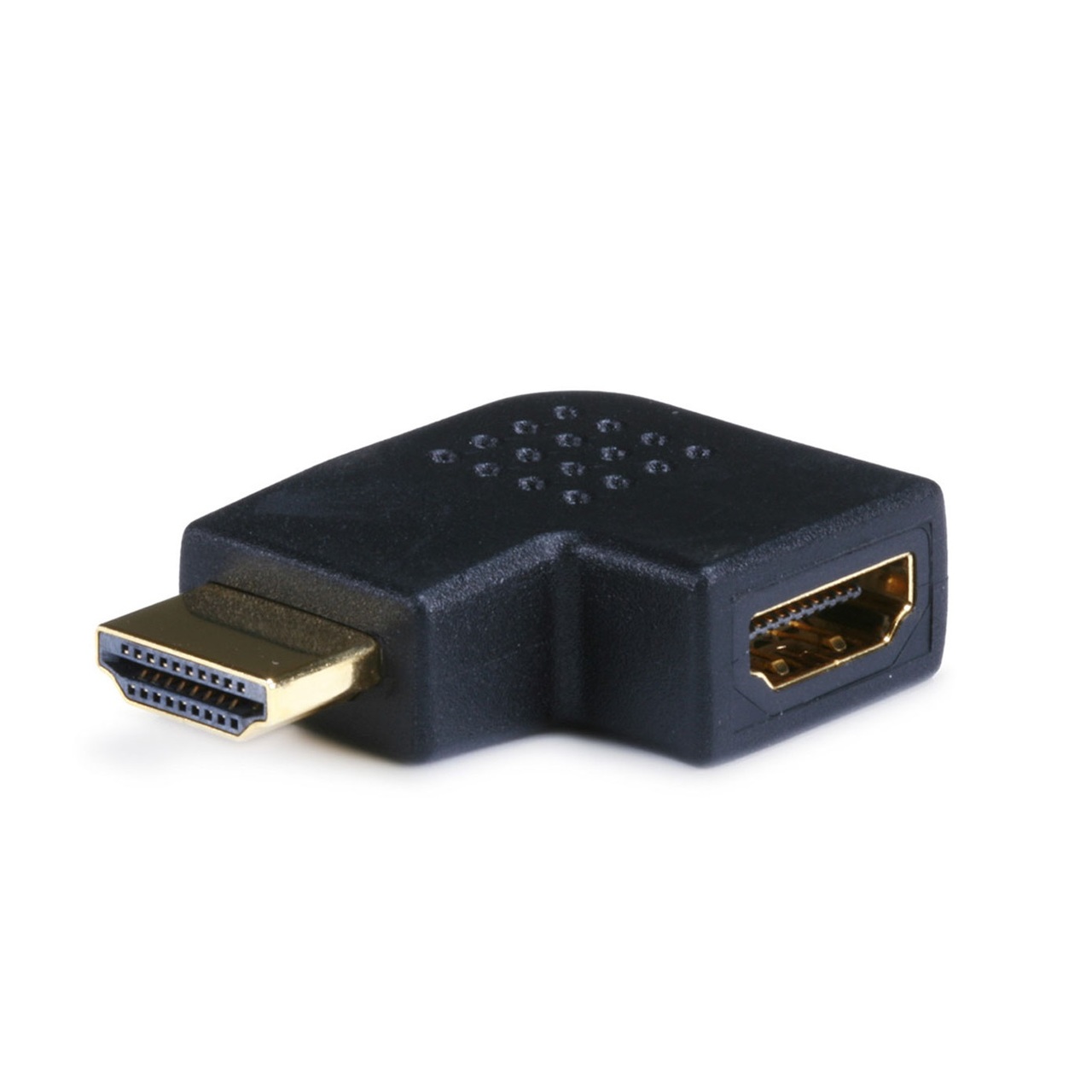 HDMI Right Angle Port Saver Adapter (Male to Female) - 90 Degree - Vertical Flat Left