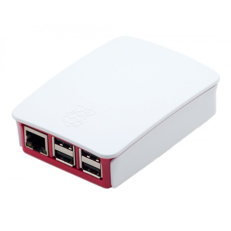 Official Raspberry Pi Case, White and Red (B+, 2, 3B, 3B+)