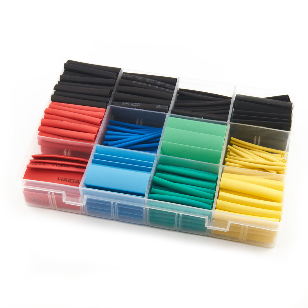 Heat Shrink Tube Assortment Kit, 530 Pieces