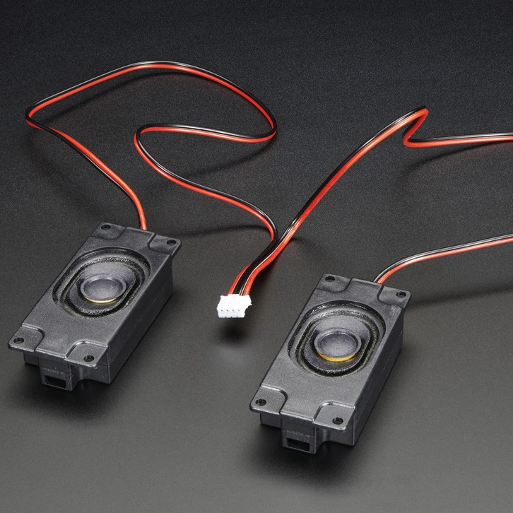 Stereo Enclosed Speaker Set - 3W 4 Ohm
