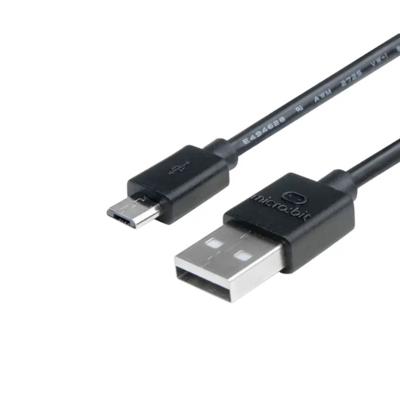 Official micro:bit USB Lead, micro-USB to USB, 30cm, Black