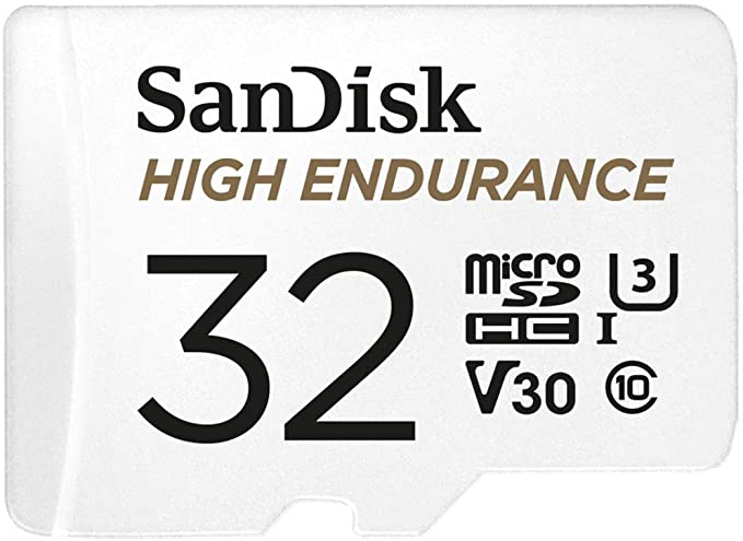 SanDisk High Endurance MicroSDHC Card - 32GB - BLANK