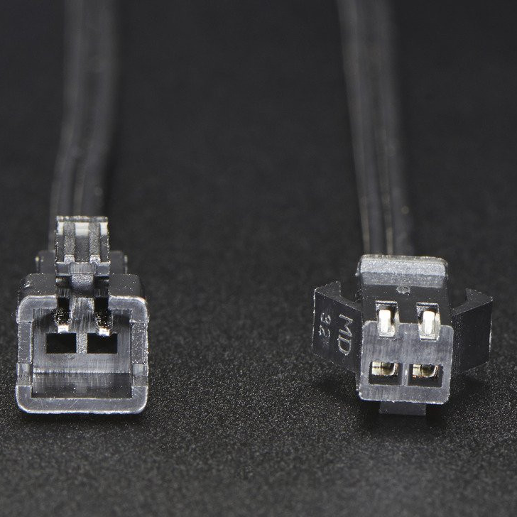 2-pin JST SM Plug + Receptacle Cable Set