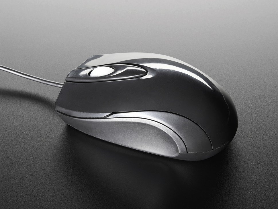 USB Wired Mouse - Two Buttons plus Wheel