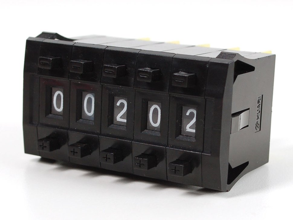 Mechanical Decade Counters - Large Size - Pack of 5