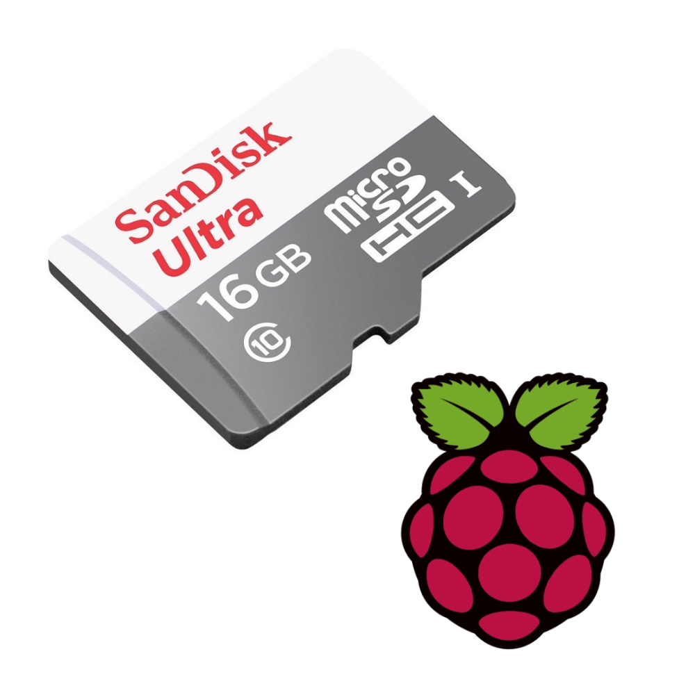 Class 10 microSD Card With Raspberry Pi OS (Raspbian) - 16GB