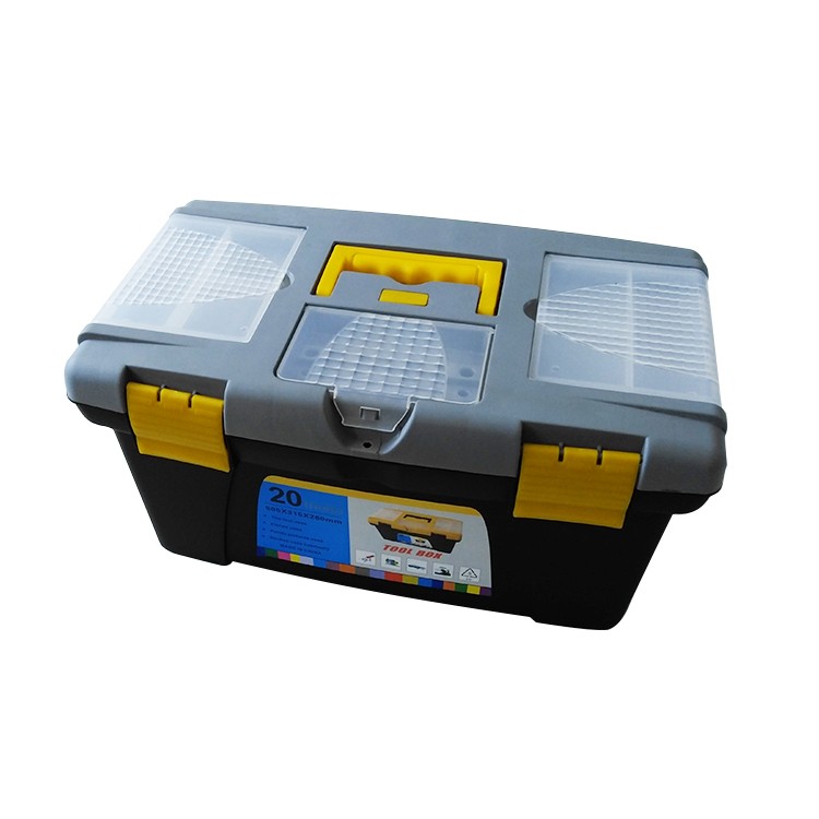 20" Plastic Toolbox with Removal Tray
