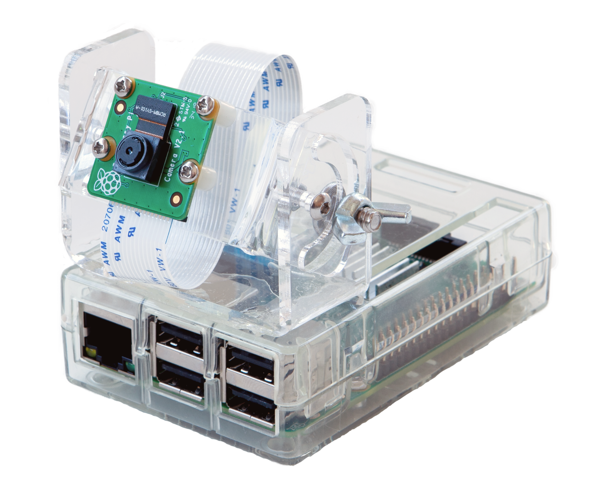 Tilt-Adjustable Mount for Raspberry Pi Camera Module