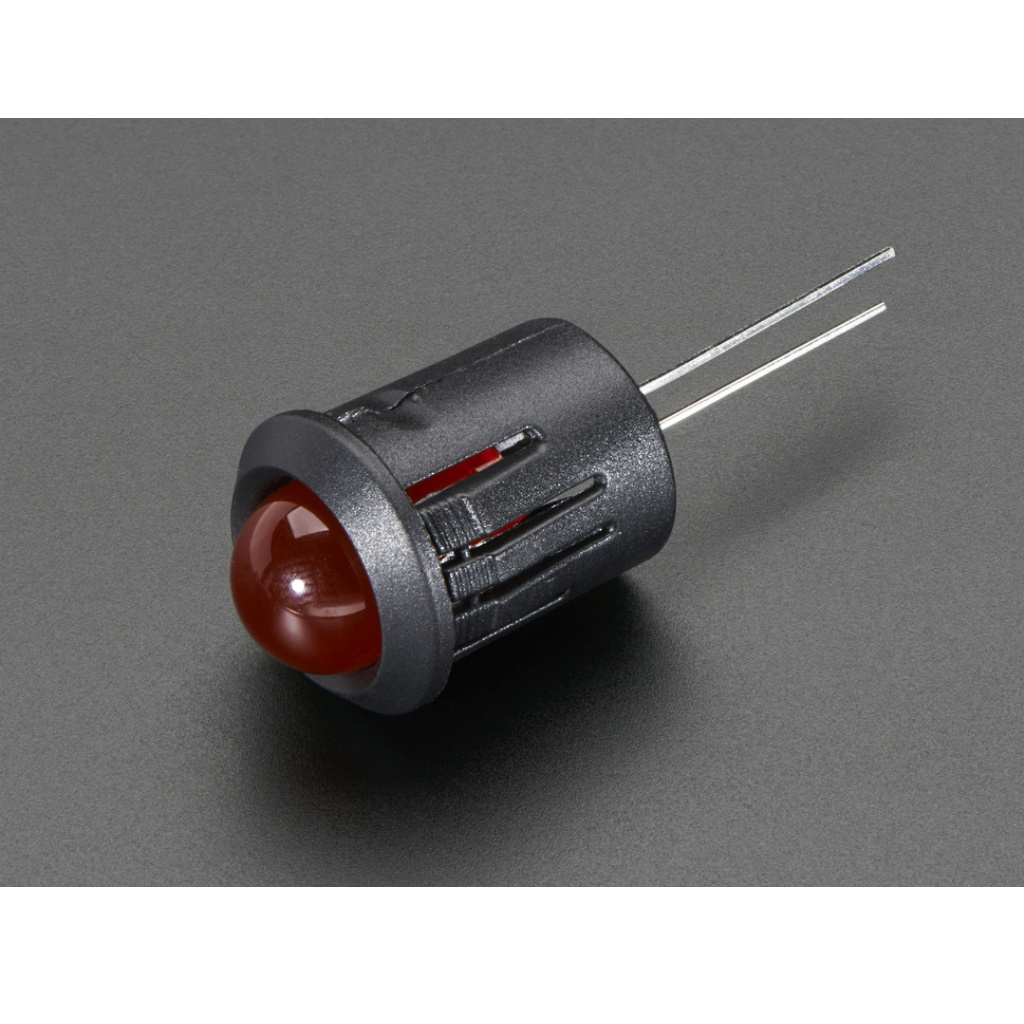 10mm Plastic Bevel LED Holder - Pack of 5