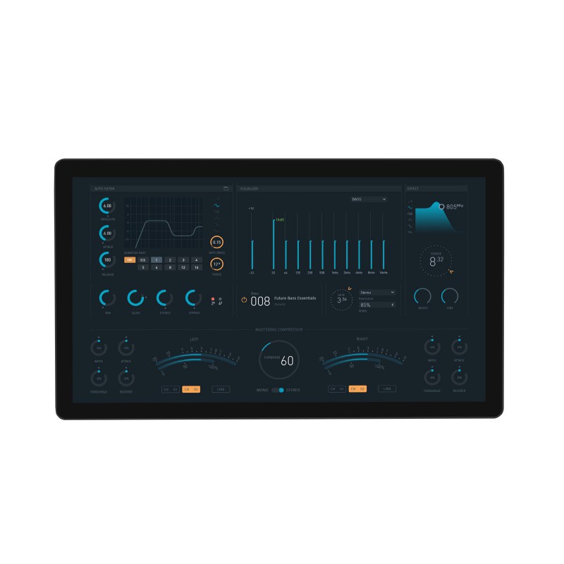 21.5inch Capacitive Touch Monitor for Raspberry Pi, 1080×1920 Full HD, Glass Panel, HDMI, 10-Point touch