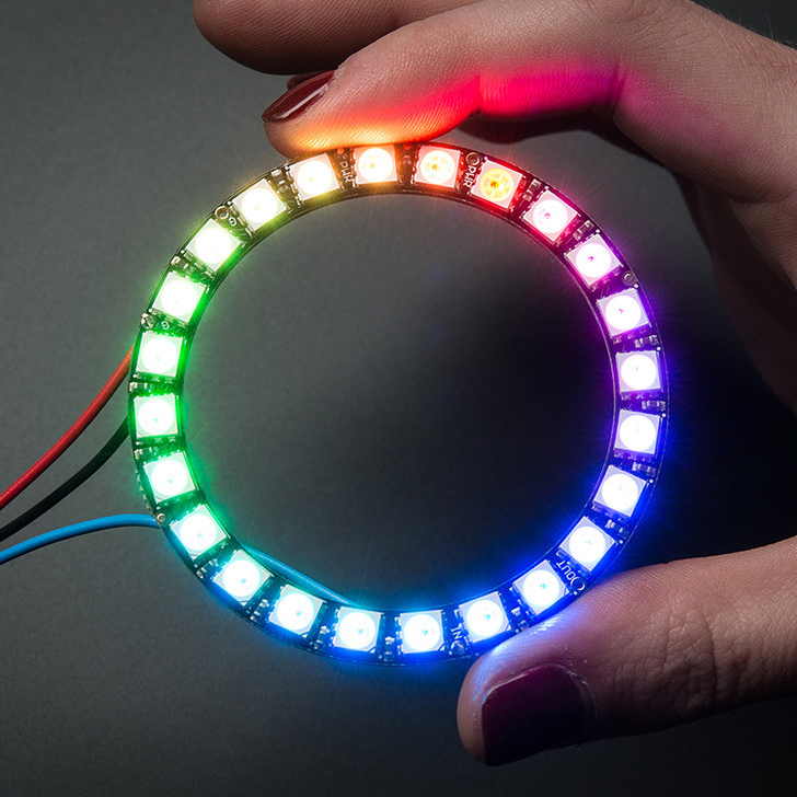 NeoPixel Ring - 24 x 5050 RGB LED with Integrated Drivers