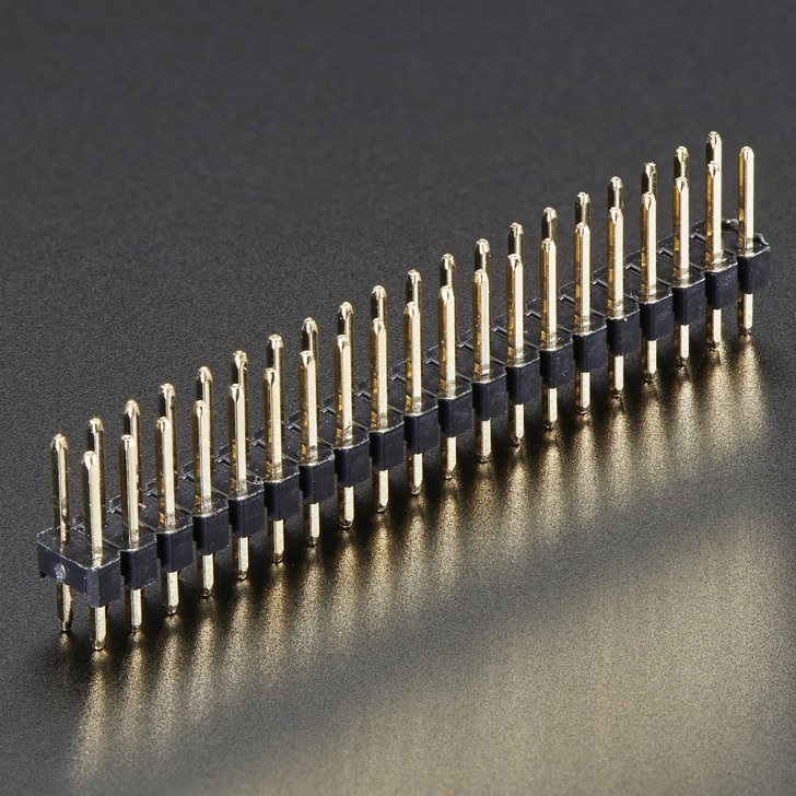 Break-away 0.1" 2x20-pin Strip Dual Male Header