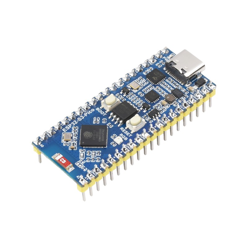 ESP32-S3 Microcontroller, 2.4 GHz Wi-Fi Development Board, w/ Headers