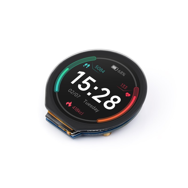 1.28inch Round LCD Display Module with Touch panel, 240×240