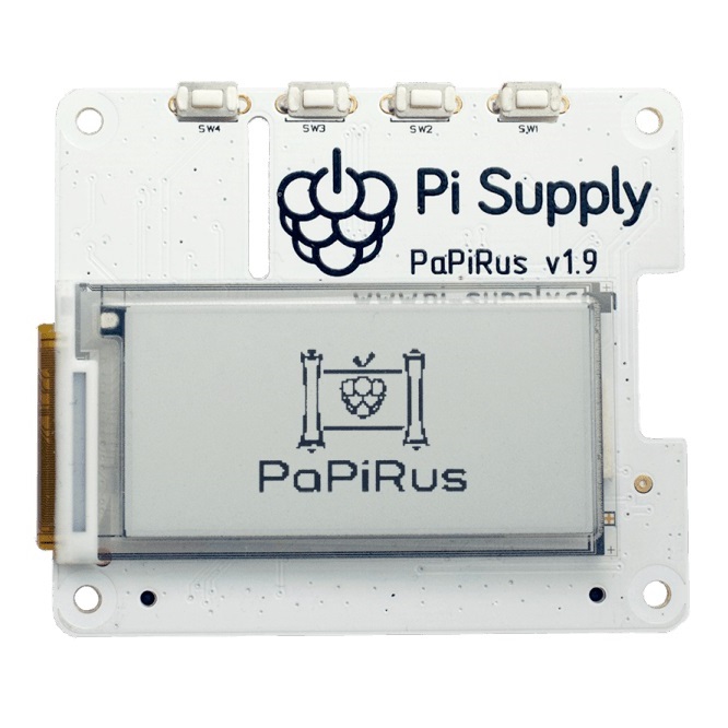 PaPiRus HAT Medium - 2.0" ePaper / eInk Screen HAT for Raspberry Pi