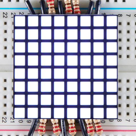 1.2" 8x8 Matrix Square Pixel - White