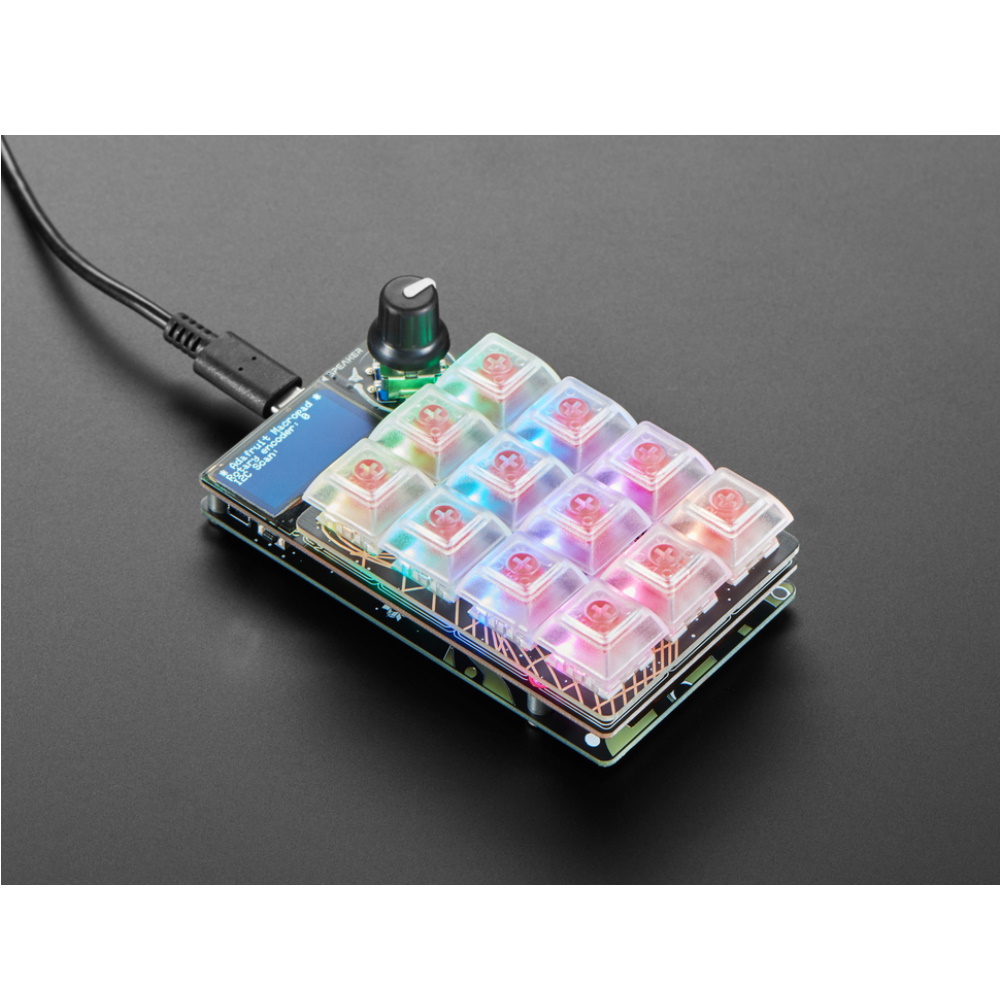 Adafruit MacroPad RP2040 Starter Kit - 3x4 Keys + Encoder + OLED - ADABOX019 Essentials