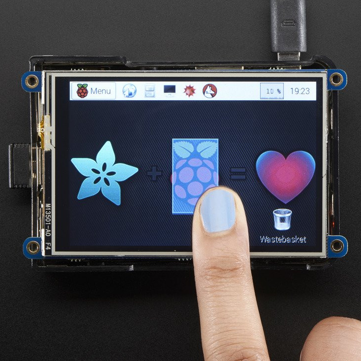 PiTFT Plus 480x320 3.5" TFT+Touchscreen for Raspberry Pi A+/B+/2/3