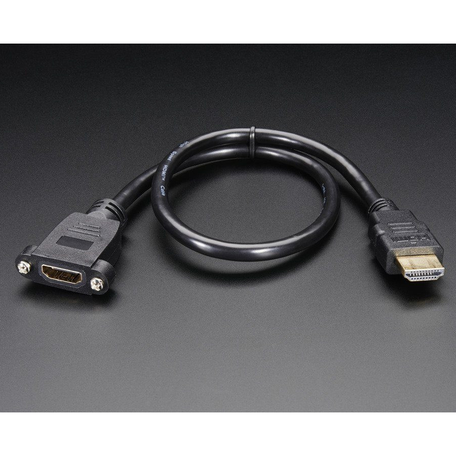 Panel mount HDMI Cable - 40 cm