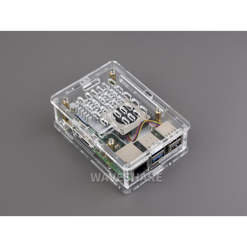 Clear Acrylic Case for Raspberry Pi 5