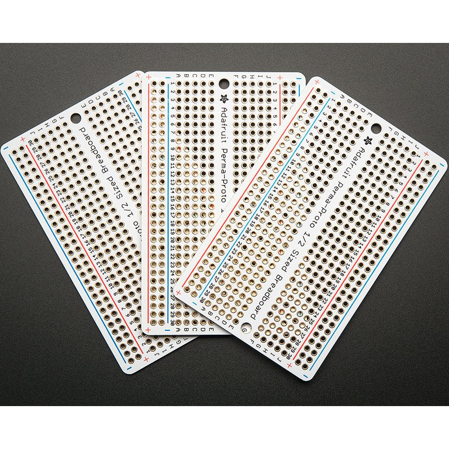 Adafruit Perma-Proto Half-sized Breadboard PCB - 3 Pack!
