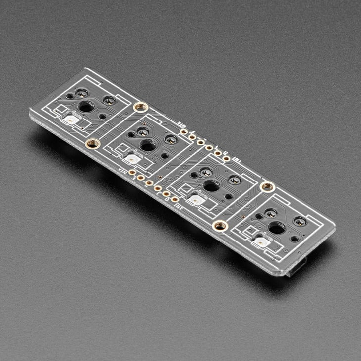 NeoKey 1x4 QT I2C - Four Mechanical Key Switches with NeoPixels - STEMMA QT / Qwiic