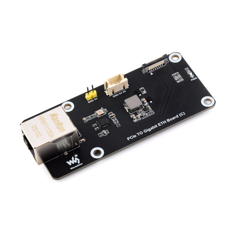 PCIe TO Gigabit ETH Board (C) For Raspberry Pi 5, Plug And Play