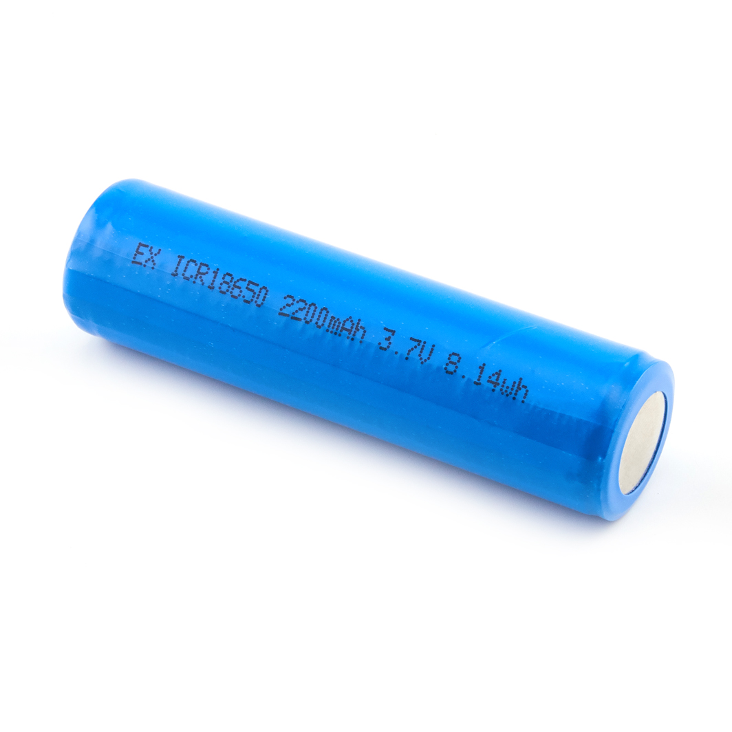 18650 3.7V 2200mAh Li-Ion Rechargeable Battery