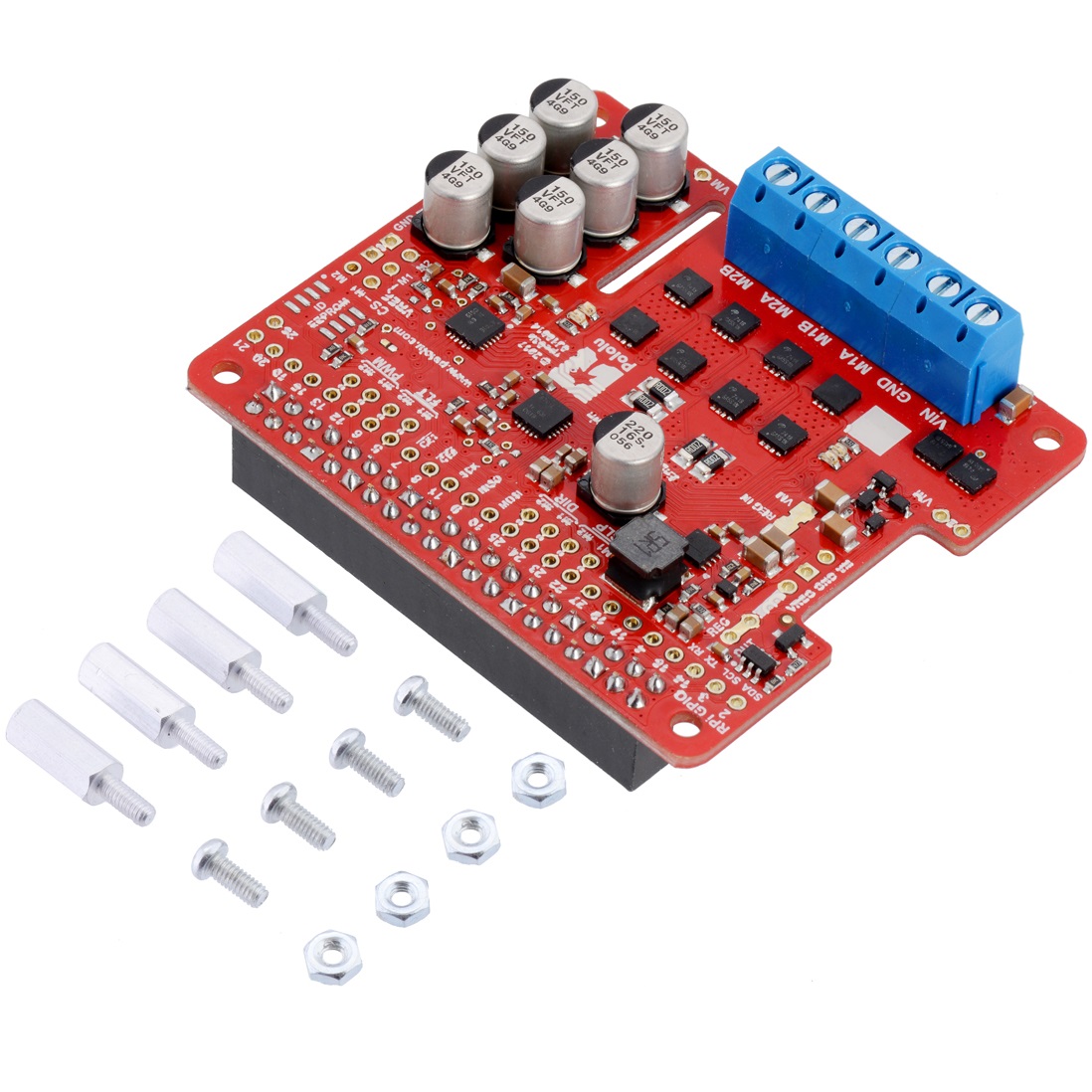 Pololu Dual G2 High-Power Motor Driver 18v18 for Raspberry Pi (Assembled)