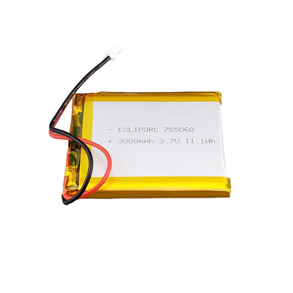 Lithium Ion Polymer Battery - 3.7v 3000mAh