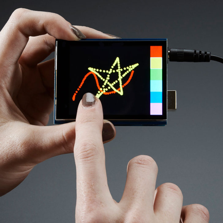 2.8" TFT Touch Shield for Arduino w/Capacitive Touch