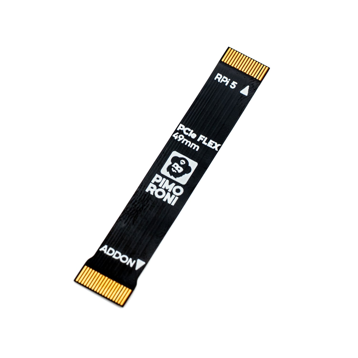 PCIe Flex Cable for NVMe Base and Raspberry Pi 5 - 49mm