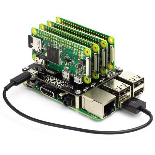 Cluster HAT Kit (includes 4 x Raspberry Pi Zero W)