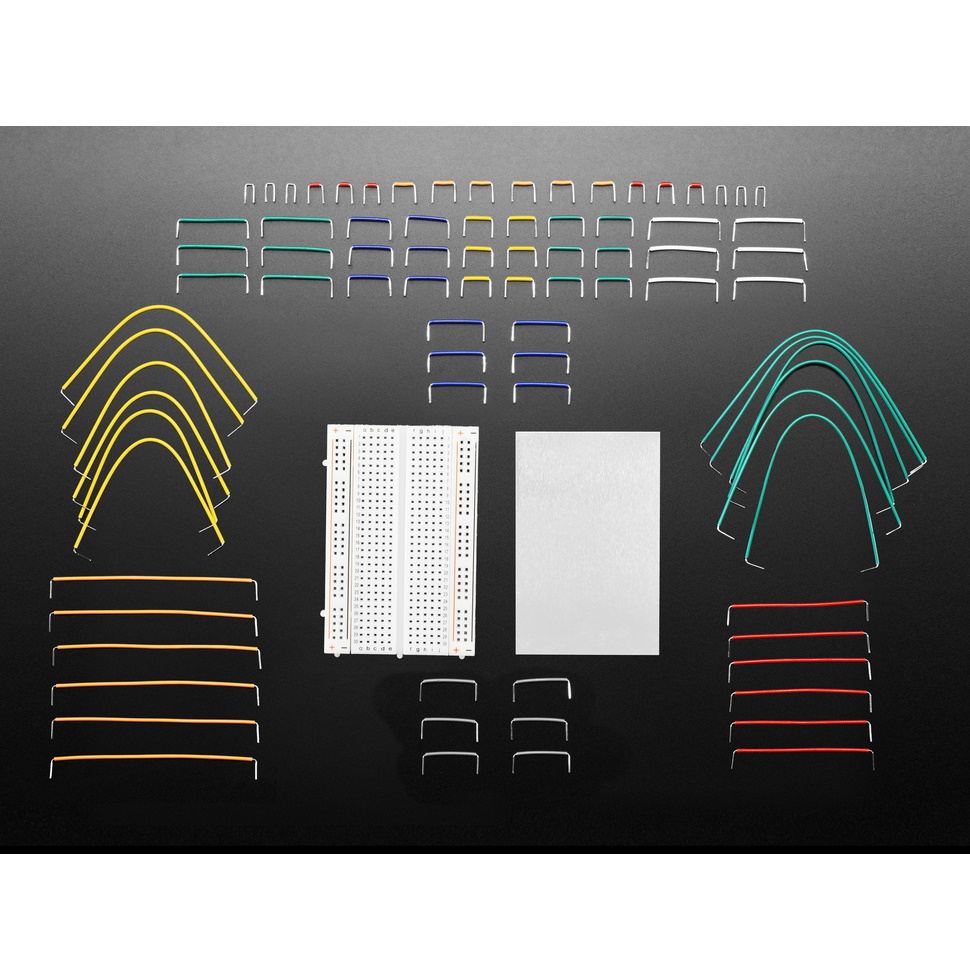 Half Size Breadboard + 78 Piece 22AWG Jumper Wire Bundle