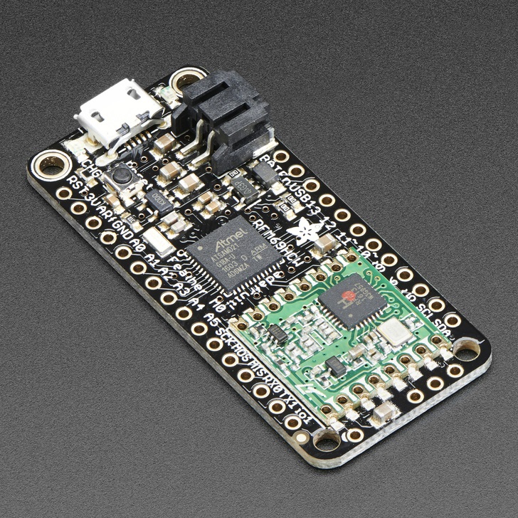 Adafruit Feather M0 RFM69HCW Packet Radio - 433MHz - RadioFruit